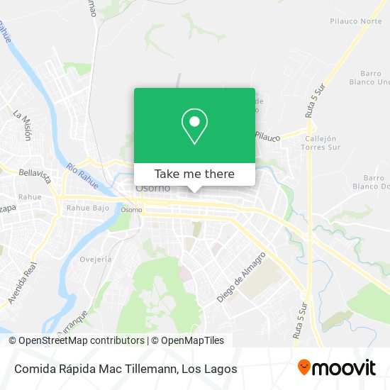 Comida Rápida Mac Tillemann map