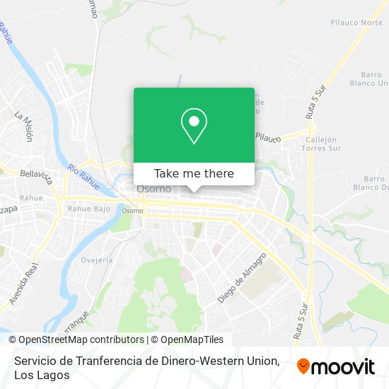 Servicio de Tranferencia de Dinero-Western Union map