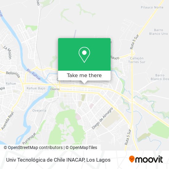 Mapa de Univ Tecnológica de Chile INACAP