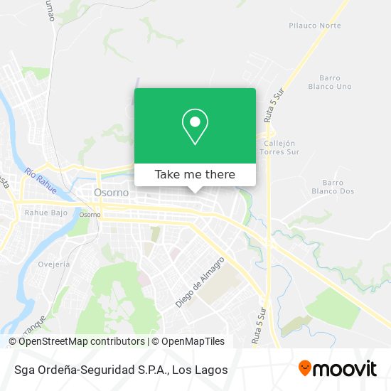 Mapa de Sga Ordeña-Seguridad S.P.A.