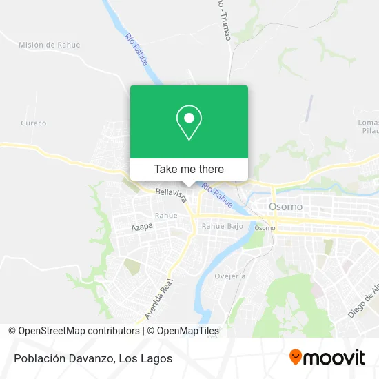 Población Davanzo map