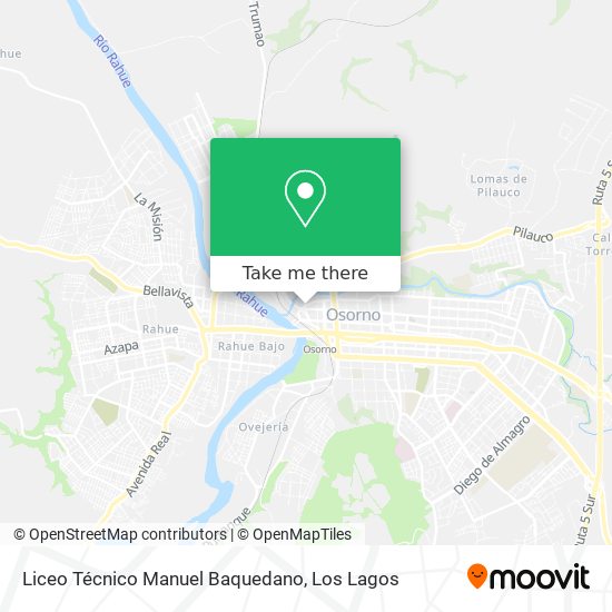 Mapa de Liceo Técnico Manuel Baquedano