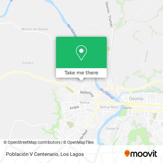 Población V Centenario map
