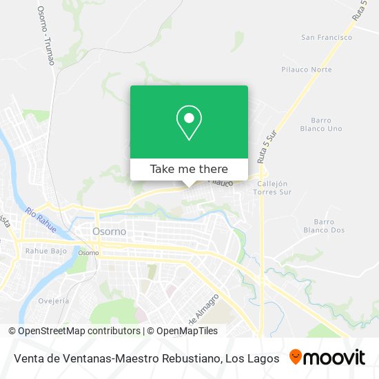Venta de Ventanas-Maestro Rebustiano map