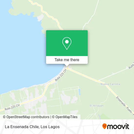 La Ensenada Chile map