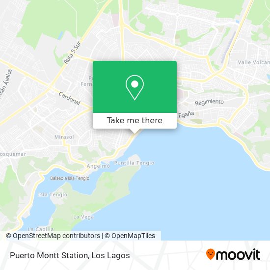 Puerto Montt Station map