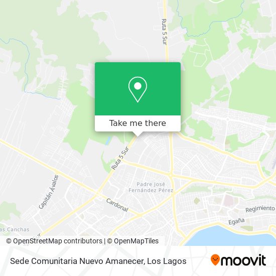 Mapa de Sede Comunitaria Nuevo Amanecer