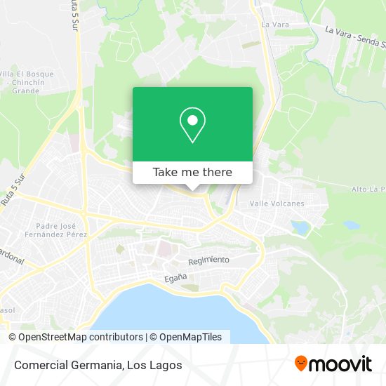 Mapa de Comercial Germania