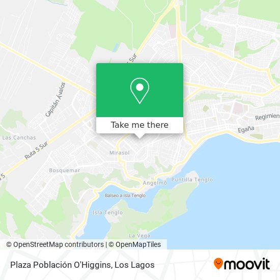 Mapa de Plaza Población O'Higgins
