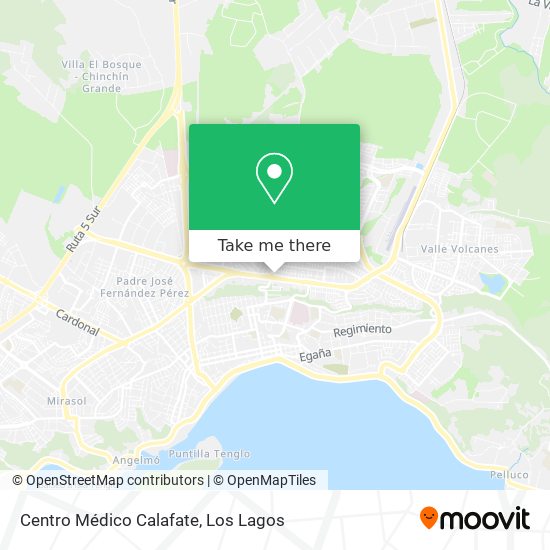 Centro Médico Calafate map