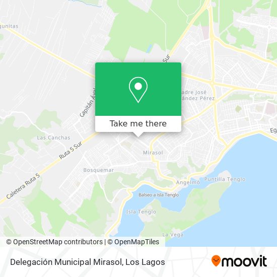 Mapa de Delegación Municipal Mirasol