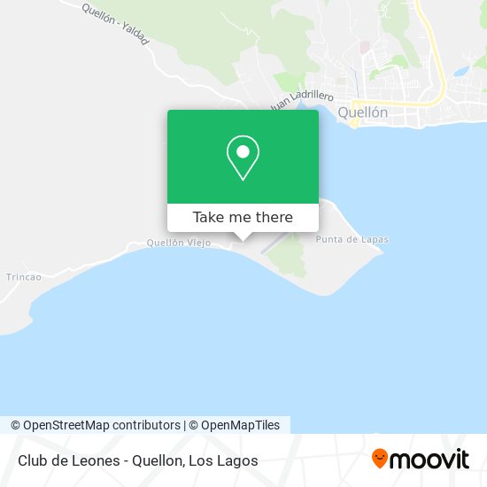 Mapa de Club de Leones - Quellon