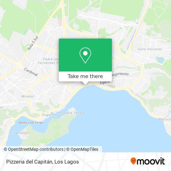 Mapa de Pizzeria del Capitán