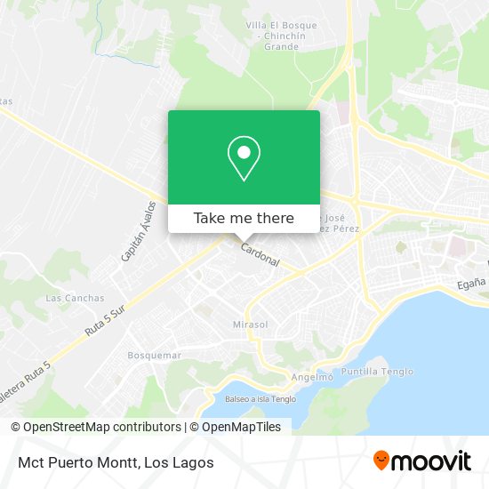 Mapa de Mct Puerto Montt