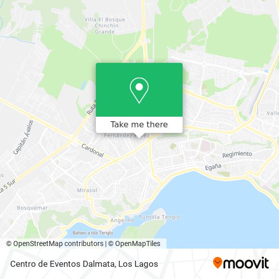 Mapa de Centro de Eventos Dalmata