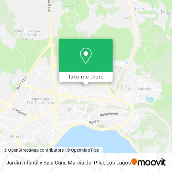 Mapa de Jardin Infantil y Sala Cuna Marcia del Pilar