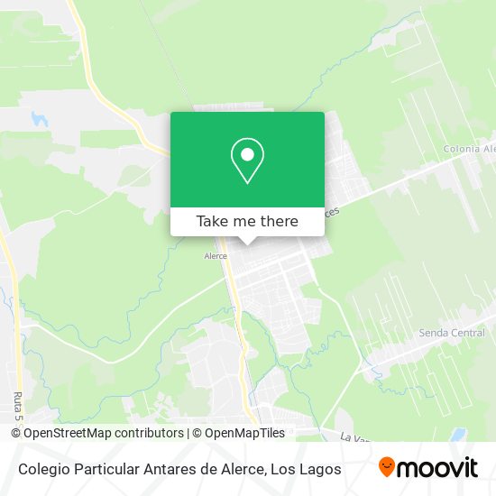 Mapa de Colegio Particular Antares de Alerce