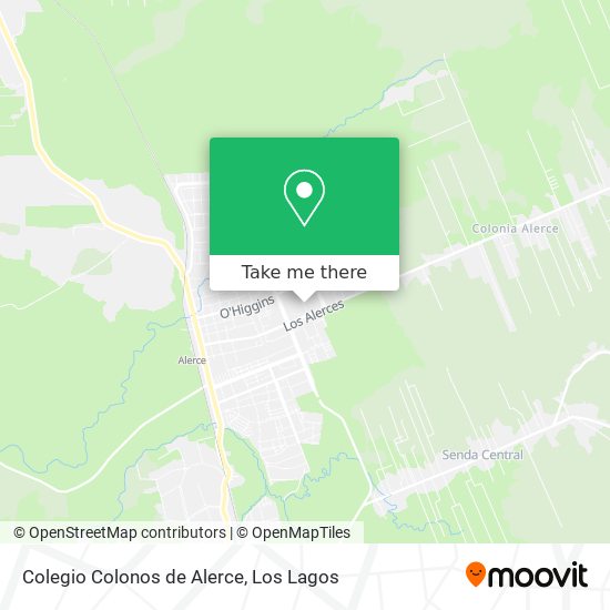 Mapa de Colegio Colonos de Alerce