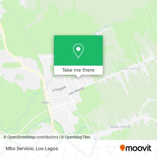 Mapa de Mbs Servicio