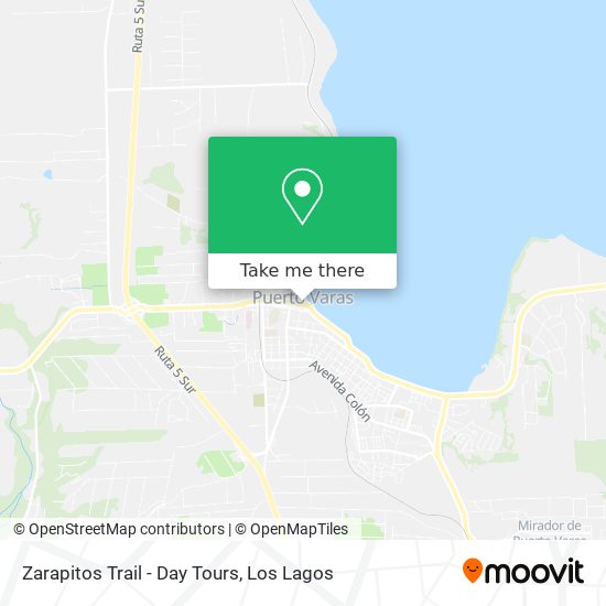 Zarapitos Trail - Day Tours map