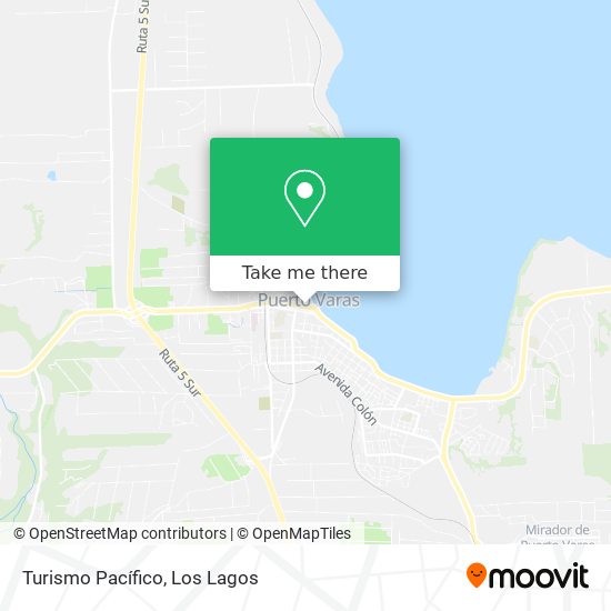 Turismo Pacífico map