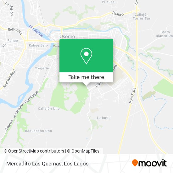 Mercadito Las Quemas map