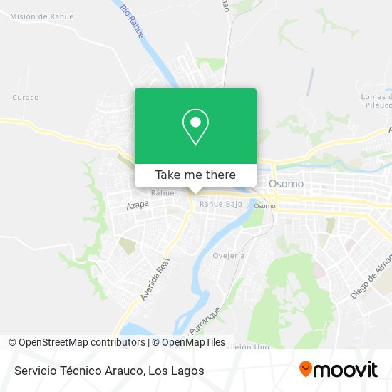 Mapa de Servicio Técnico Arauco