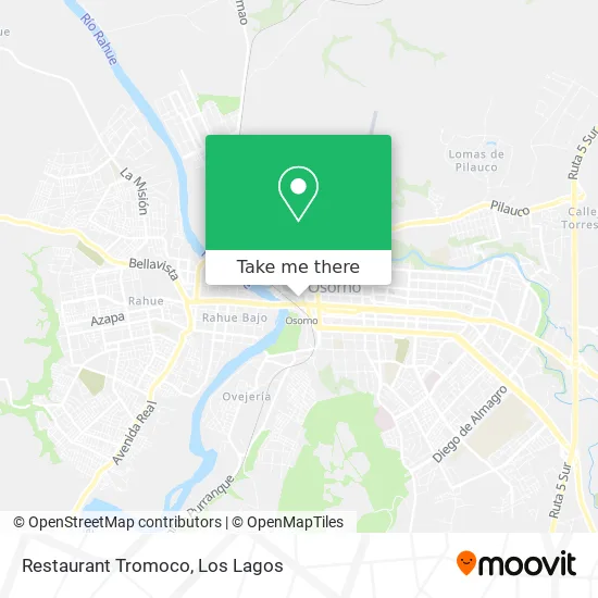 Restaurant Tromoco map