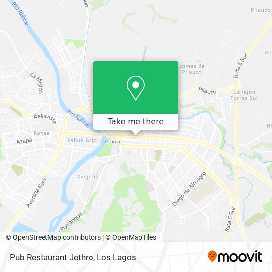 Pub Restaurant Jethro map