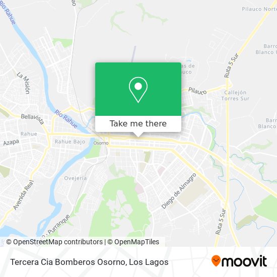 Tercera Cia Bomberos Osorno map