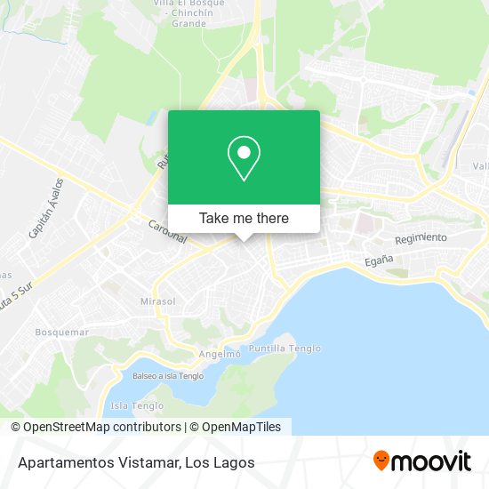Apartamentos Vistamar map