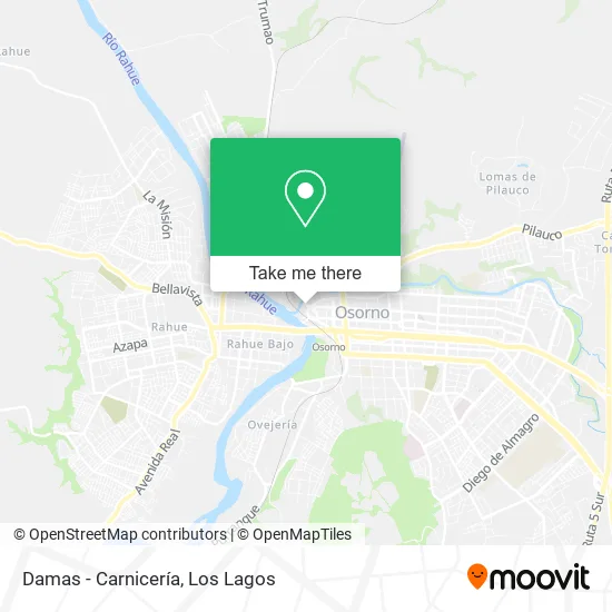 Damas - Carnicería map