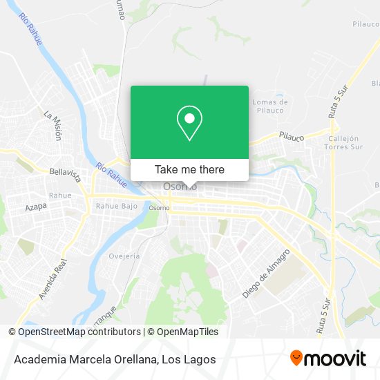 Mapa de Academia Marcela Orellana