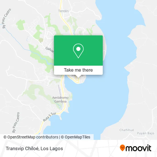 Transvip Chiloé map