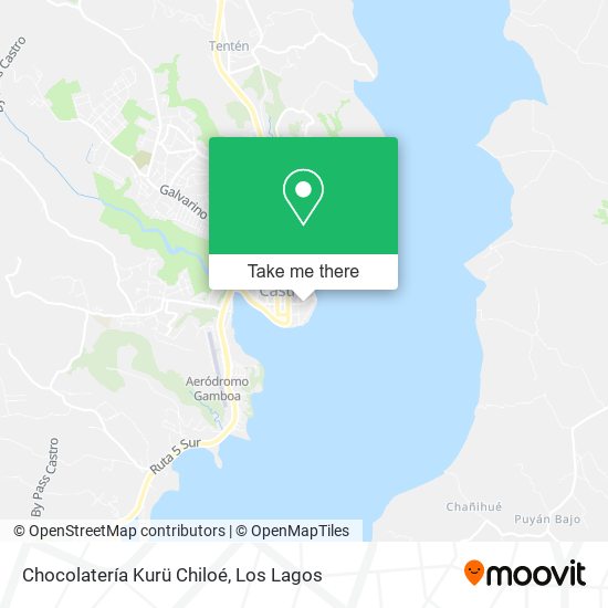 Mapa de Chocolatería Kurü Chiloé