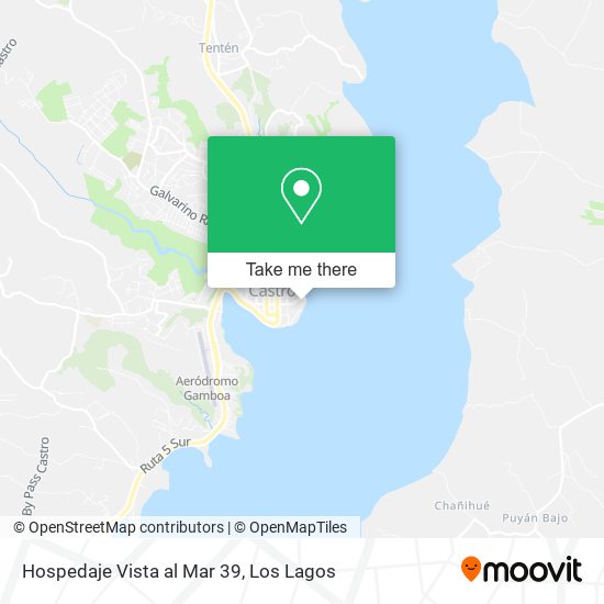 Mapa de Hospedaje Vista al Mar 39