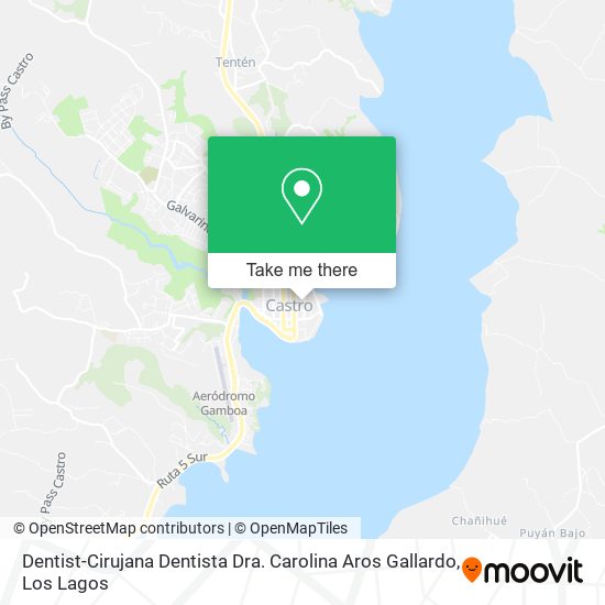 Mapa de Dentist-Cirujana Dentista Dra. Carolina Aros Gallardo