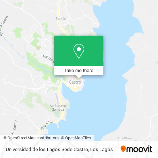 Universidad de los Lagos Sede Castro map