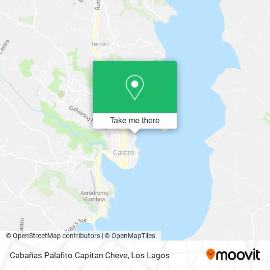 Cabañas Palafito Capitan Cheve map