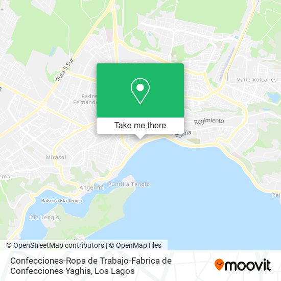 Mapa de Confecciones-Ropa de Trabajo-Fabrica de Confecciones Yaghis