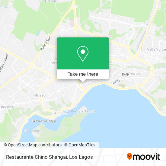 Mapa de Restaurante Chino Shangai