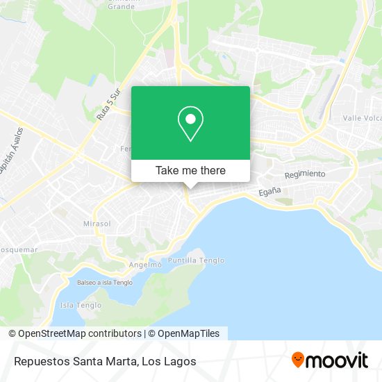 Mapa de Repuestos Santa Marta