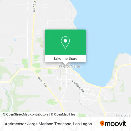 Agrimensor-Jorge Mariano Troncoso map