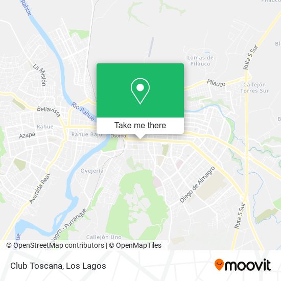 Club Toscana map