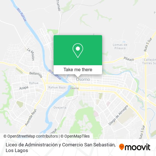 Mapa de Liceo de Administración y Comercio San Sebastián