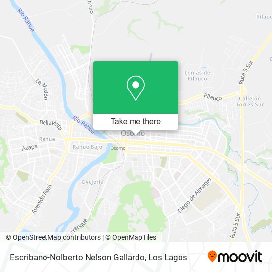 Escribano-Nolberto Nelson Gallardo map