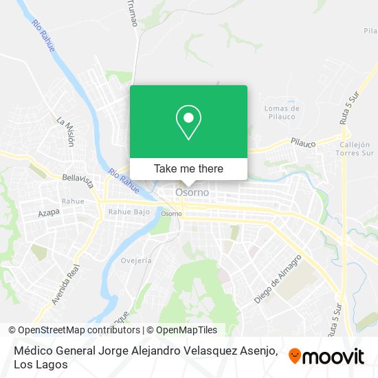 Médico General Jorge Alejandro Velasquez Asenjo map