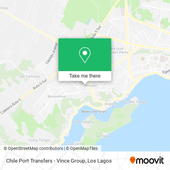 Mapa de Chile Port Transfers - Vince Group