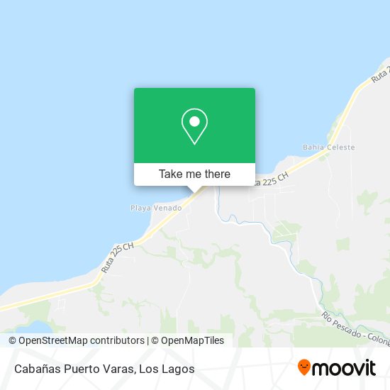 Cabañas Puerto Varas map
