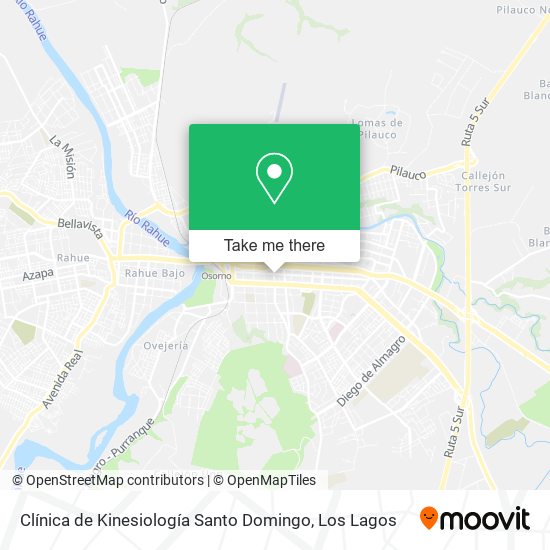 Clínica de Kinesiología Santo Domingo map